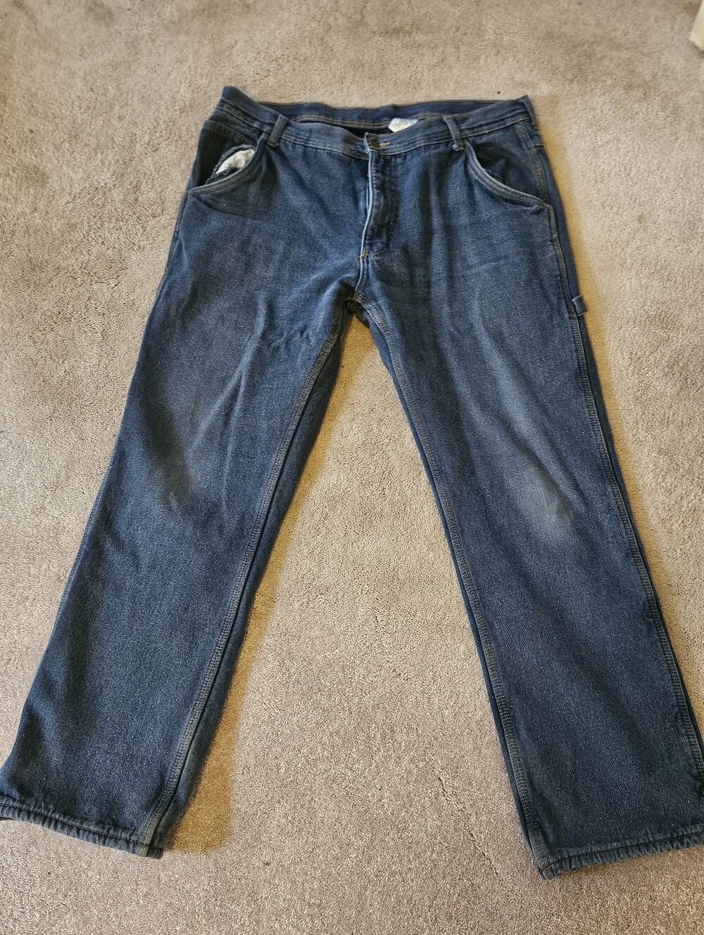 KEY Apparel Men’s 38x32 Fleece Lined Carpenter Jeans Denim Workwear
